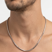 Silver Link 925 Sterling Silver Men's Chain 18 Inch